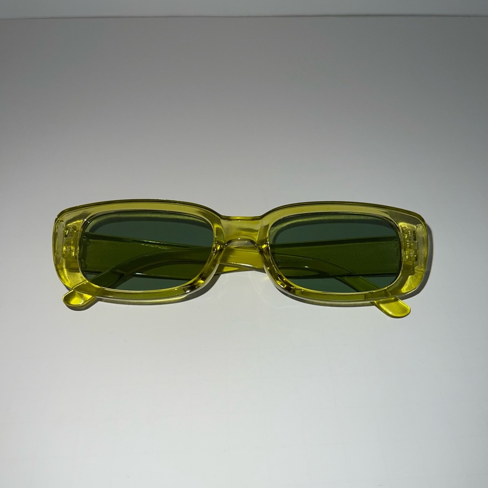 Trendy Green Acrylic Sunglasses